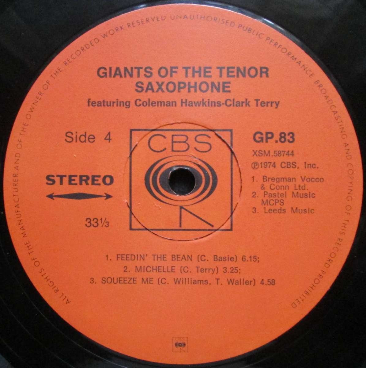 BEN WEBSTER & SWEETS EDISON - GIANTS OF THE TENOR SAXOPHONE   (2xLP/VINYL)