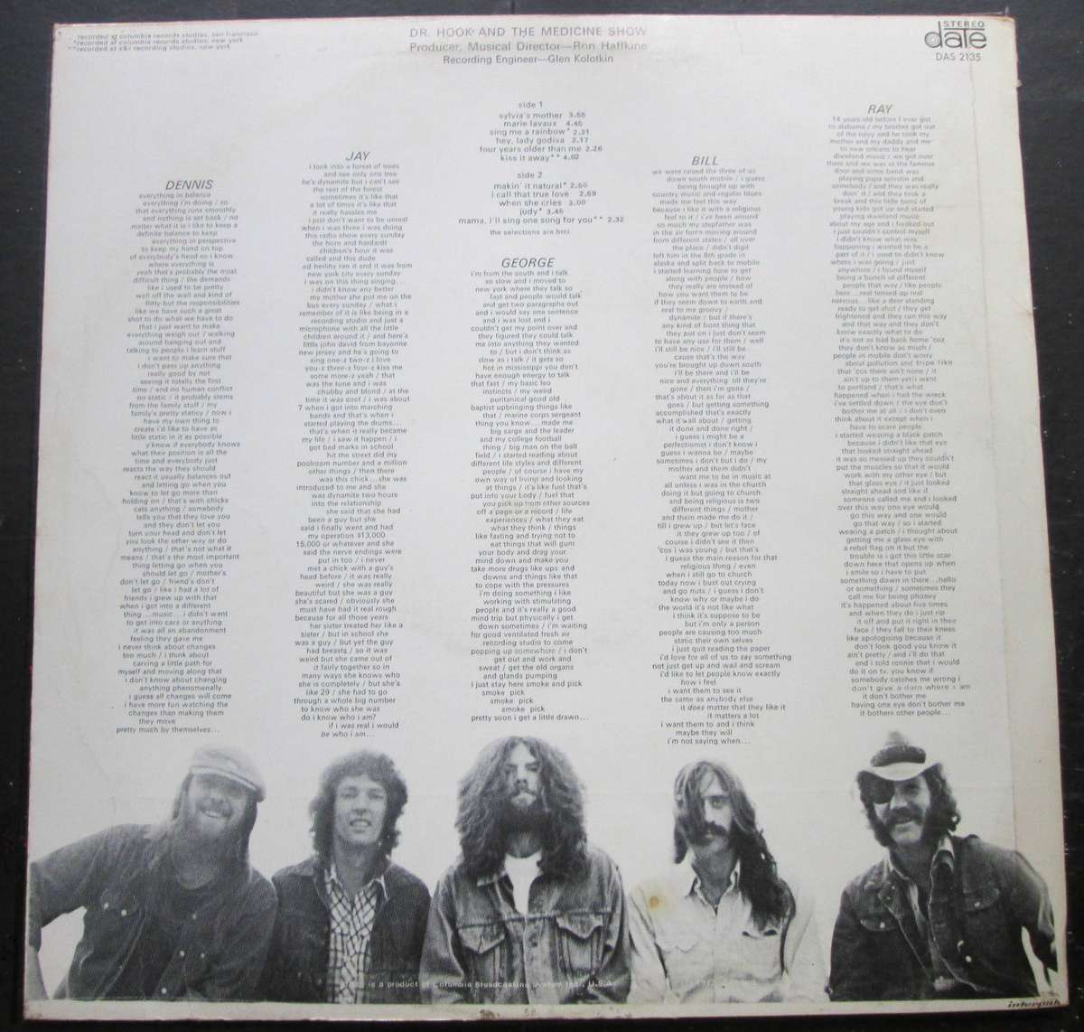 DOCTOR HOOK - DOCTOR HOOK AND THE MEDICINE SHOW   (LP/VINYL)