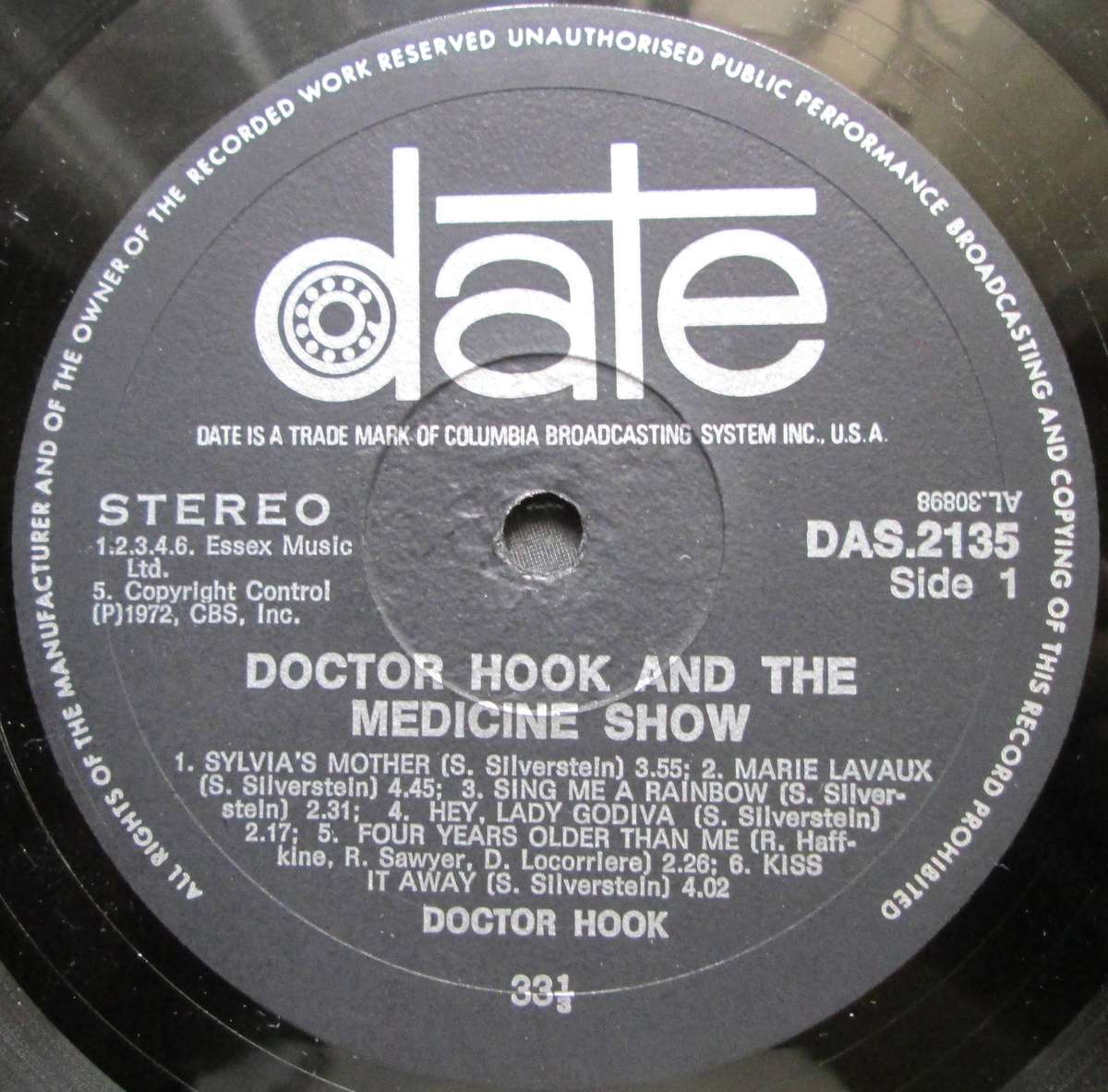 DOCTOR HOOK - DOCTOR HOOK AND THE MEDICINE SHOW   (LP/VINYL)