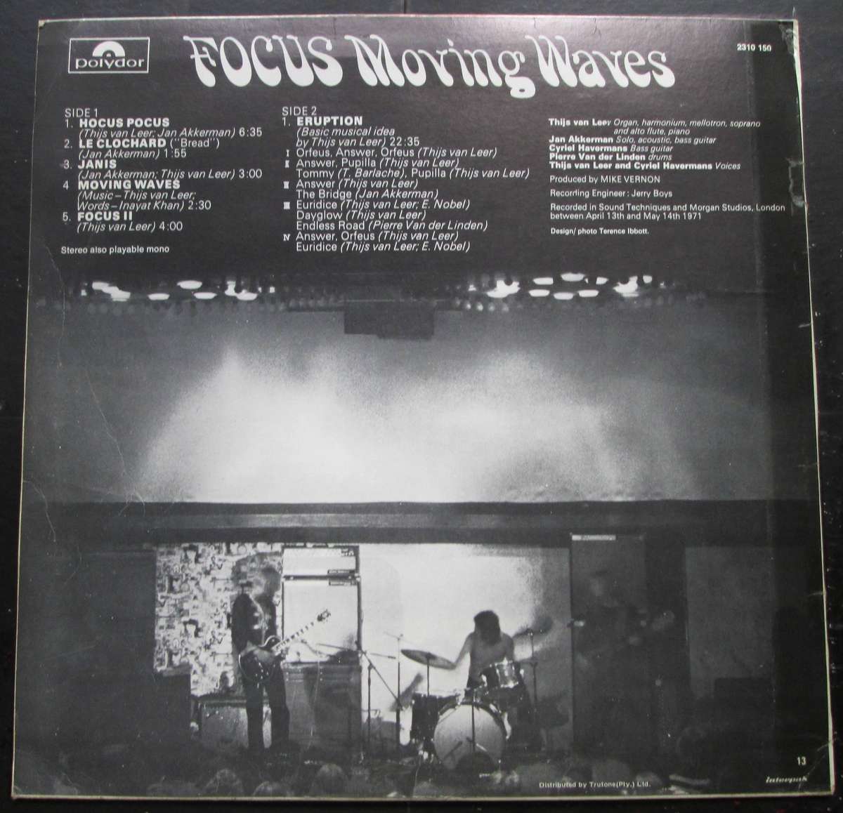 FOCUS - MOVING WAVES   (LP/VINYL)