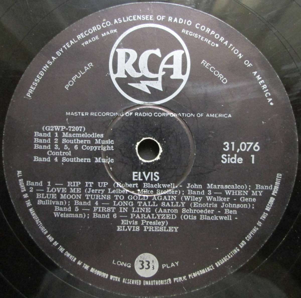 ELVIS PRESLEY - ELVIS   (LP/VINYL)