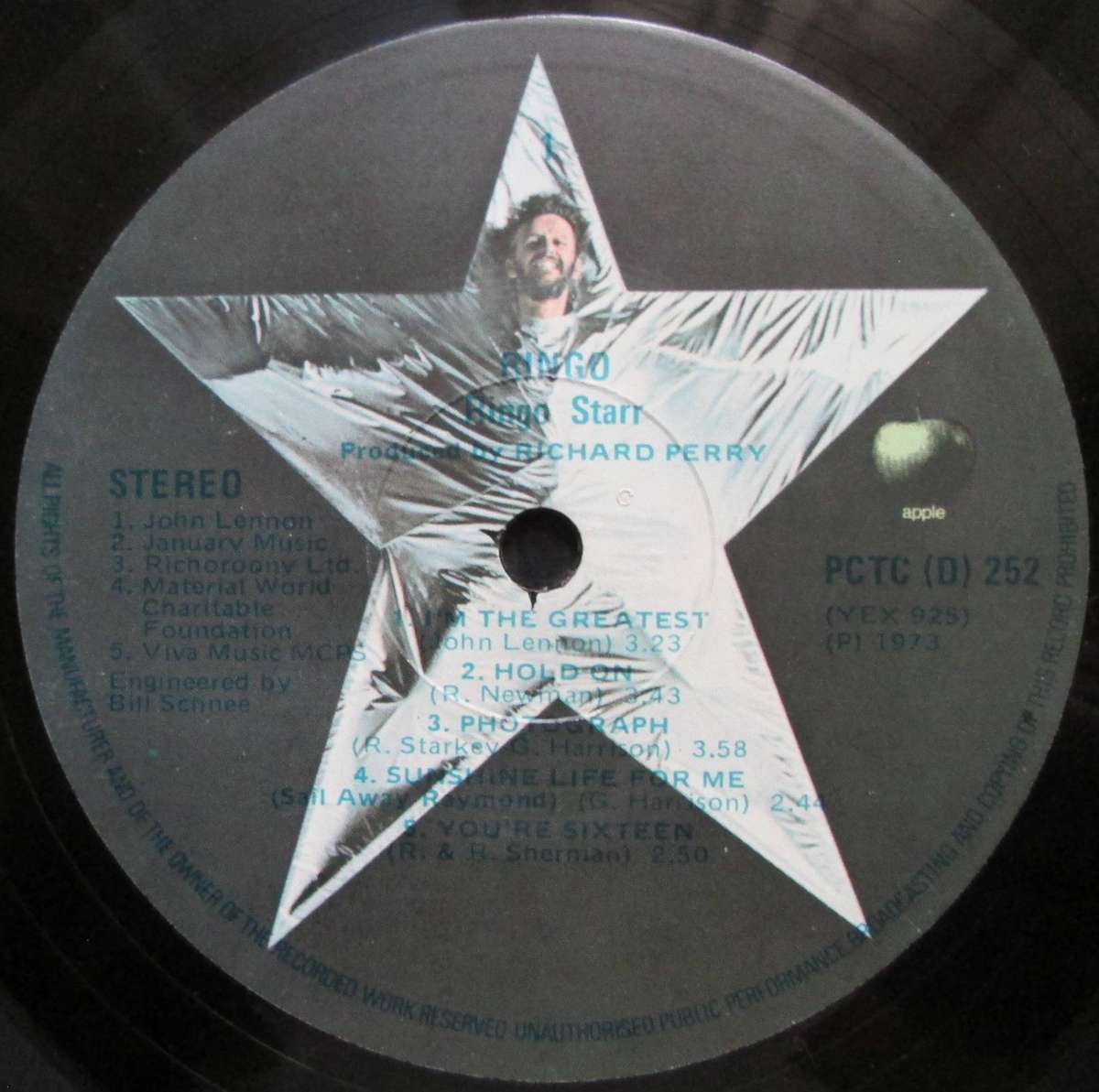 RINGO STARR - RINGO (LP/VINYL)