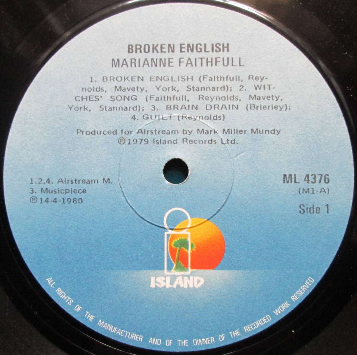 MARIANNE FAITHFULL - BROKEN ENGLISH (LP/VINYL)
