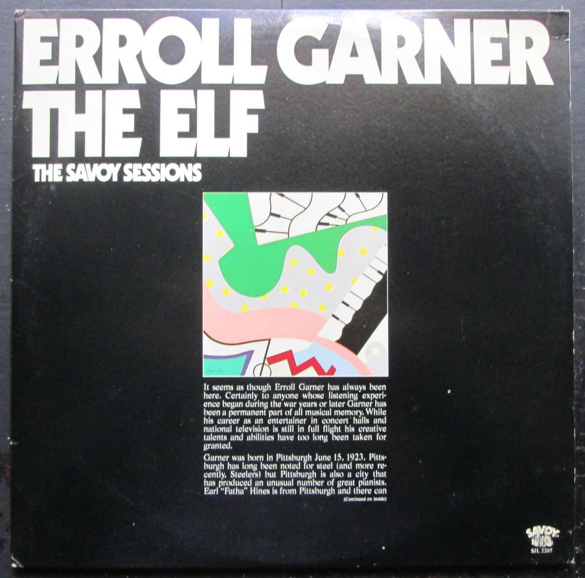 ERROL GARNER - THE ELF (THE SAVOY SESSIONS) (2xLP/VINYL)