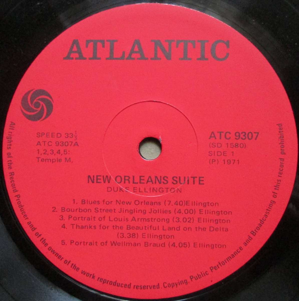 DUKE ELLINGTON - NEW ORLEANS SUITE  (LP/VINYL)