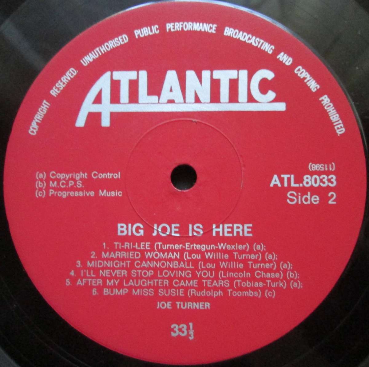 JOE TURNER - BIG JOE IS HERE   (LP/VINYL)