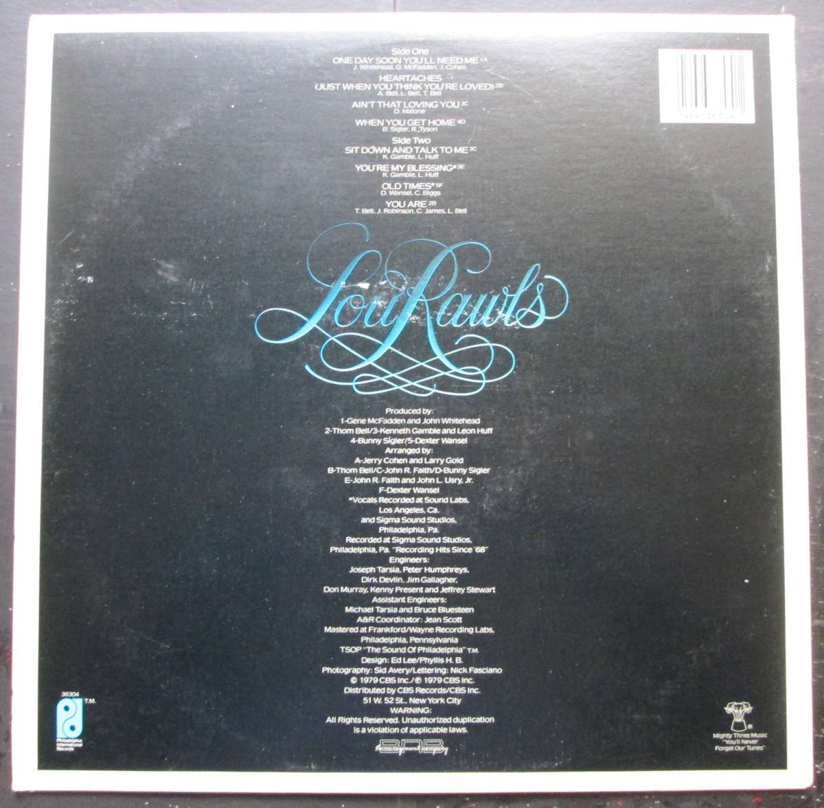 LOU RAWLS - SIT DOWN AND TALK TO ME   (LP/VINYL)