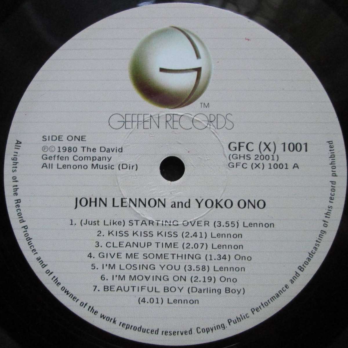 JOHN LENNON / YOKO ONO - DOUBLE FANTASY    (LP/VINYL)