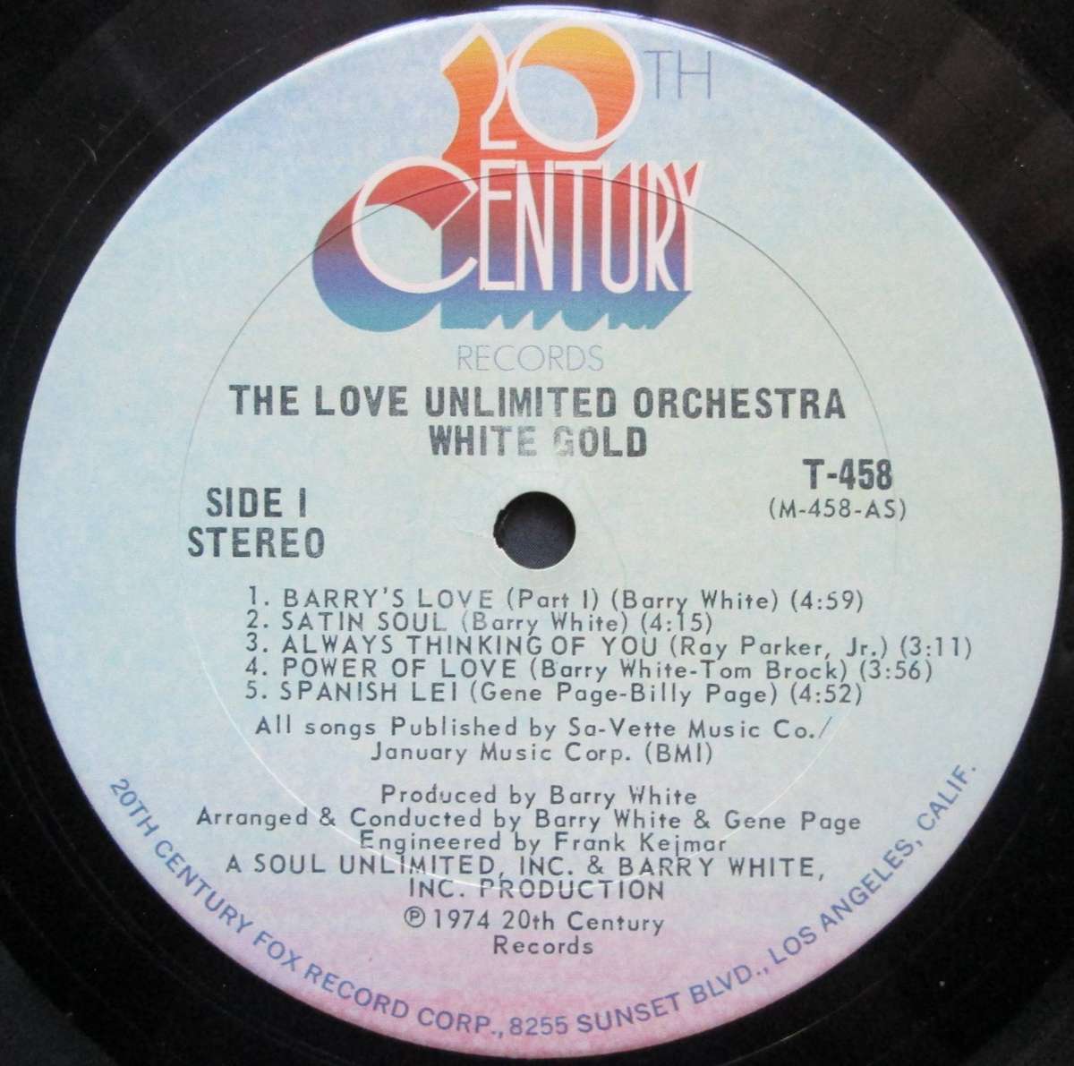 THE LOVE UNLIMITED ORCHESTRA - WHITE GOLD    (LP/VINYL)