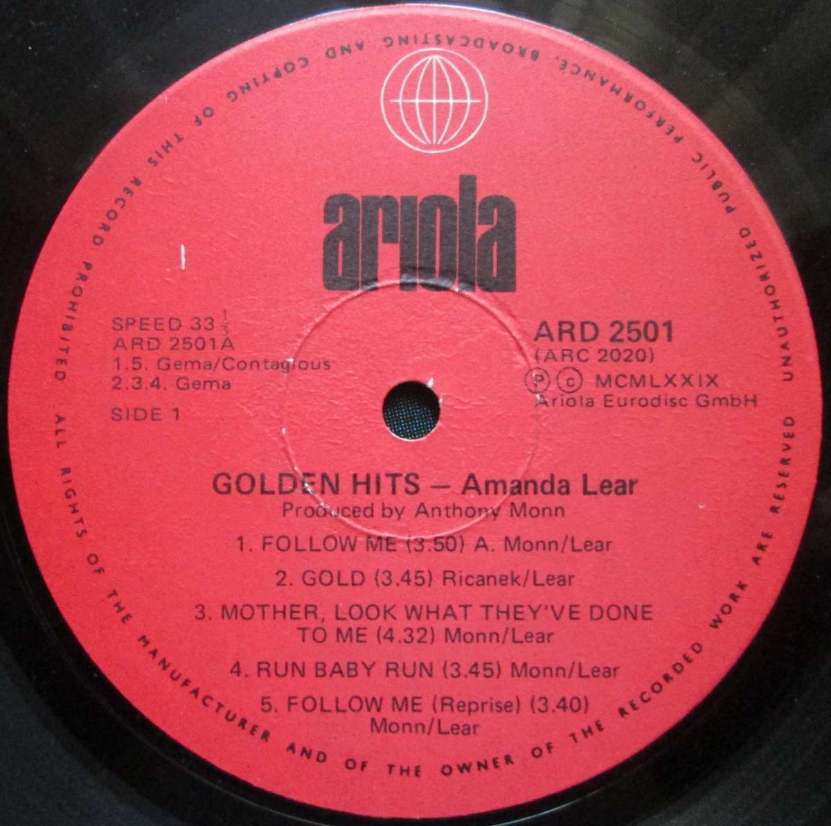 AMANDA LEAR - GOLDEN HITS (2xLP/VINYL)