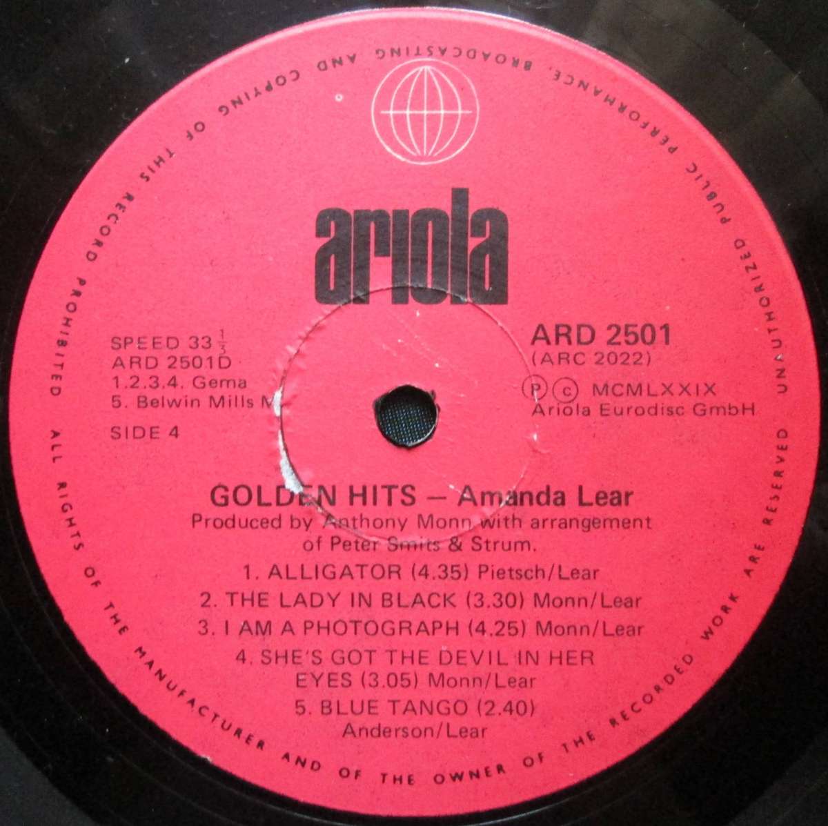 AMANDA LEAR - GOLDEN HITS (2xLP/VINYL)