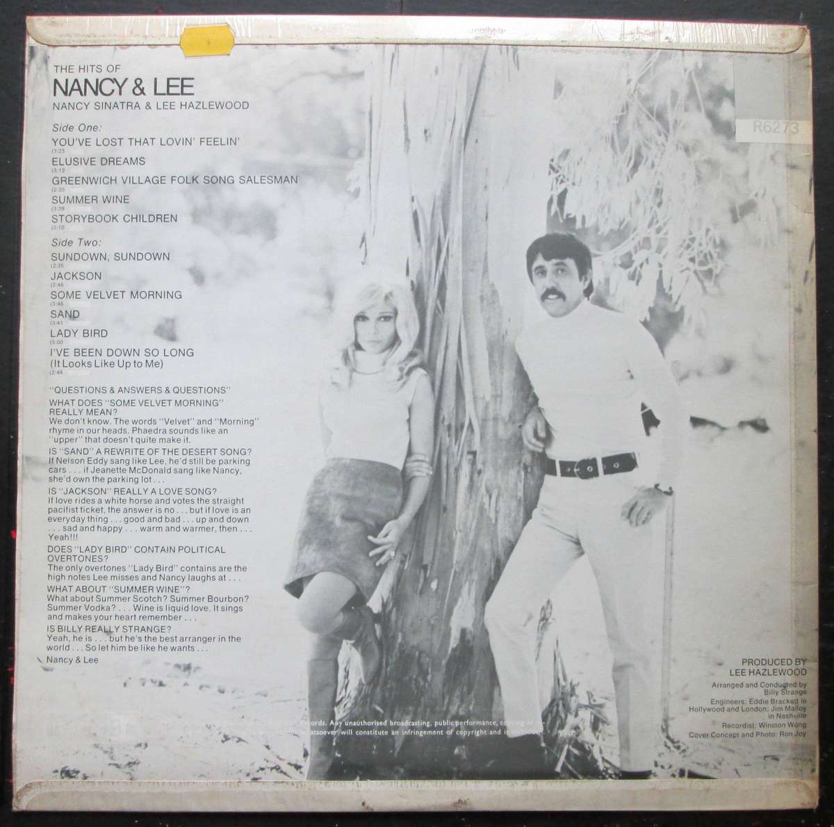 NANCY SINATRA & LEE HAZLEWOOD - NANCY & LEE   (LP/VINYL)