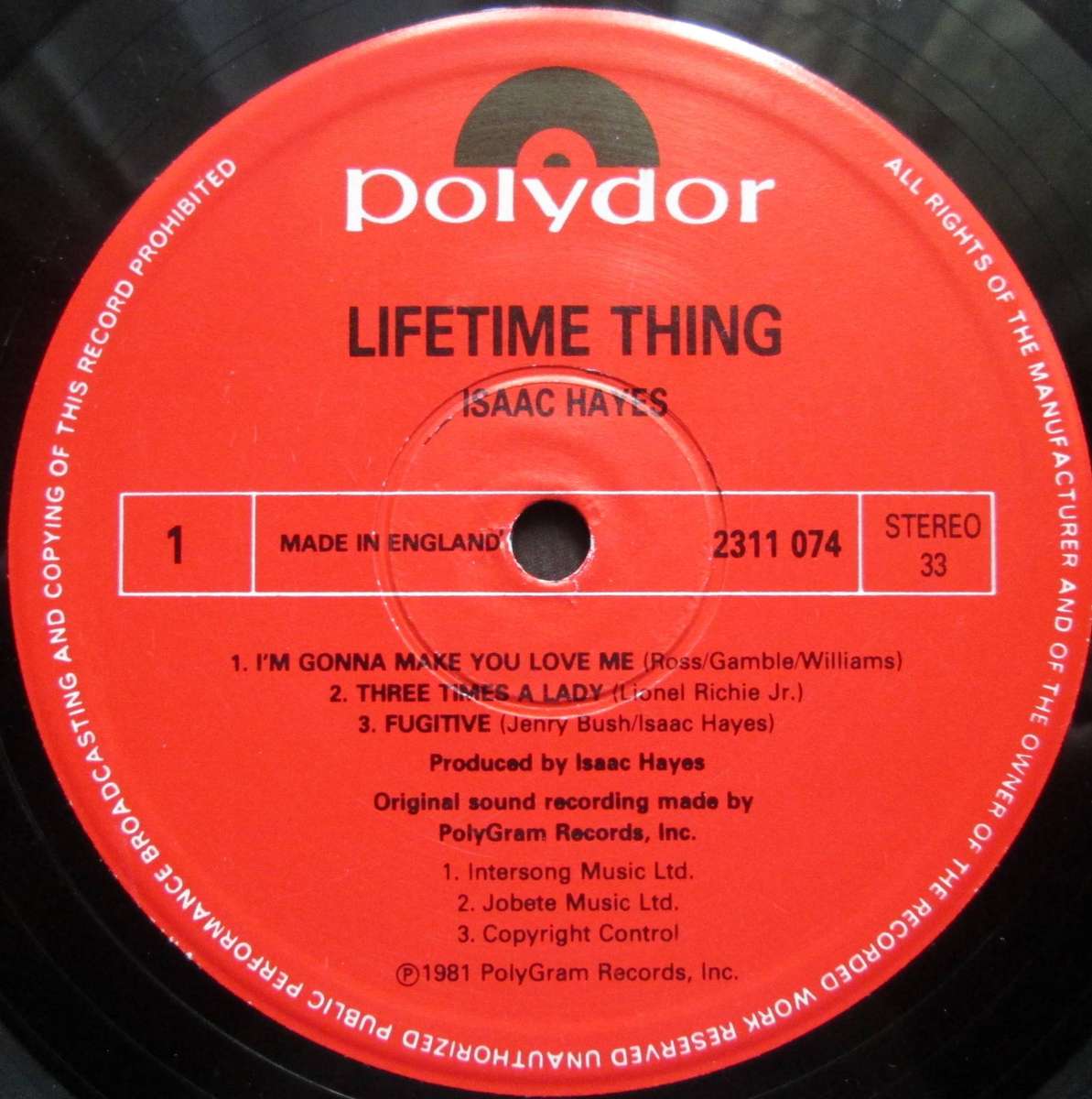 ISAAC HAYES - LIFETIME THING (LP/VINYL)