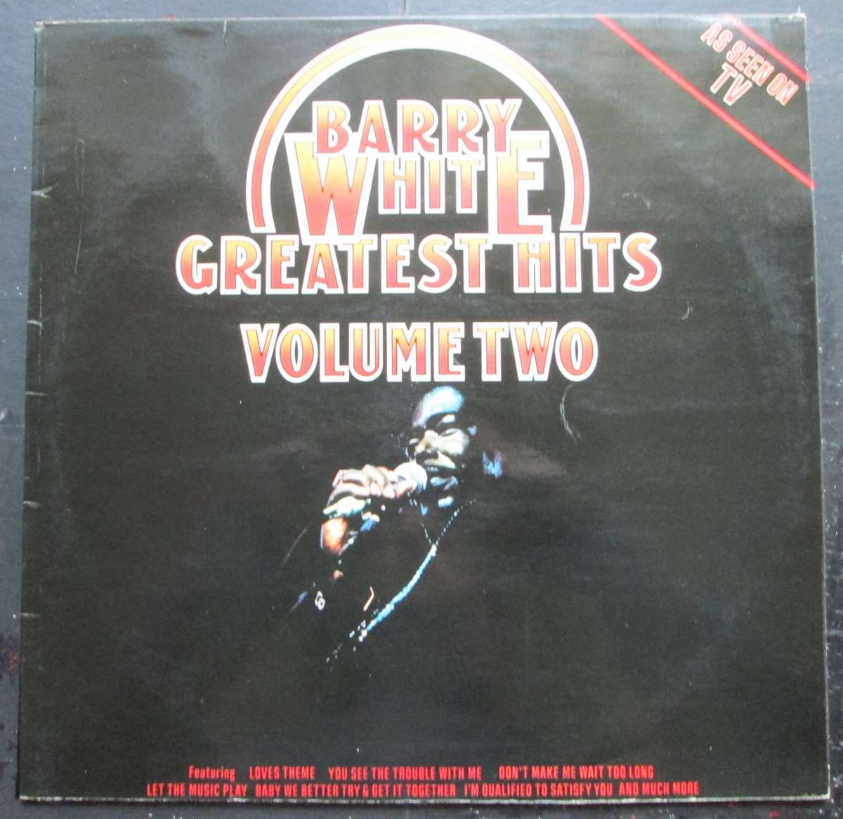 BARRY WHITE - GREATEST HITS (VOLUME TWO)   (LP/VINYL)