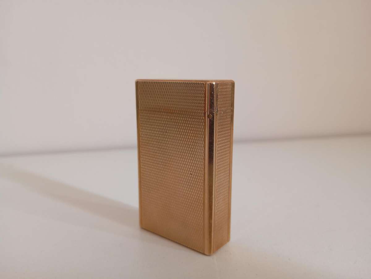 Vintage S.T. Dupont "Line" Ligne 1  Gold-Plated Lighter