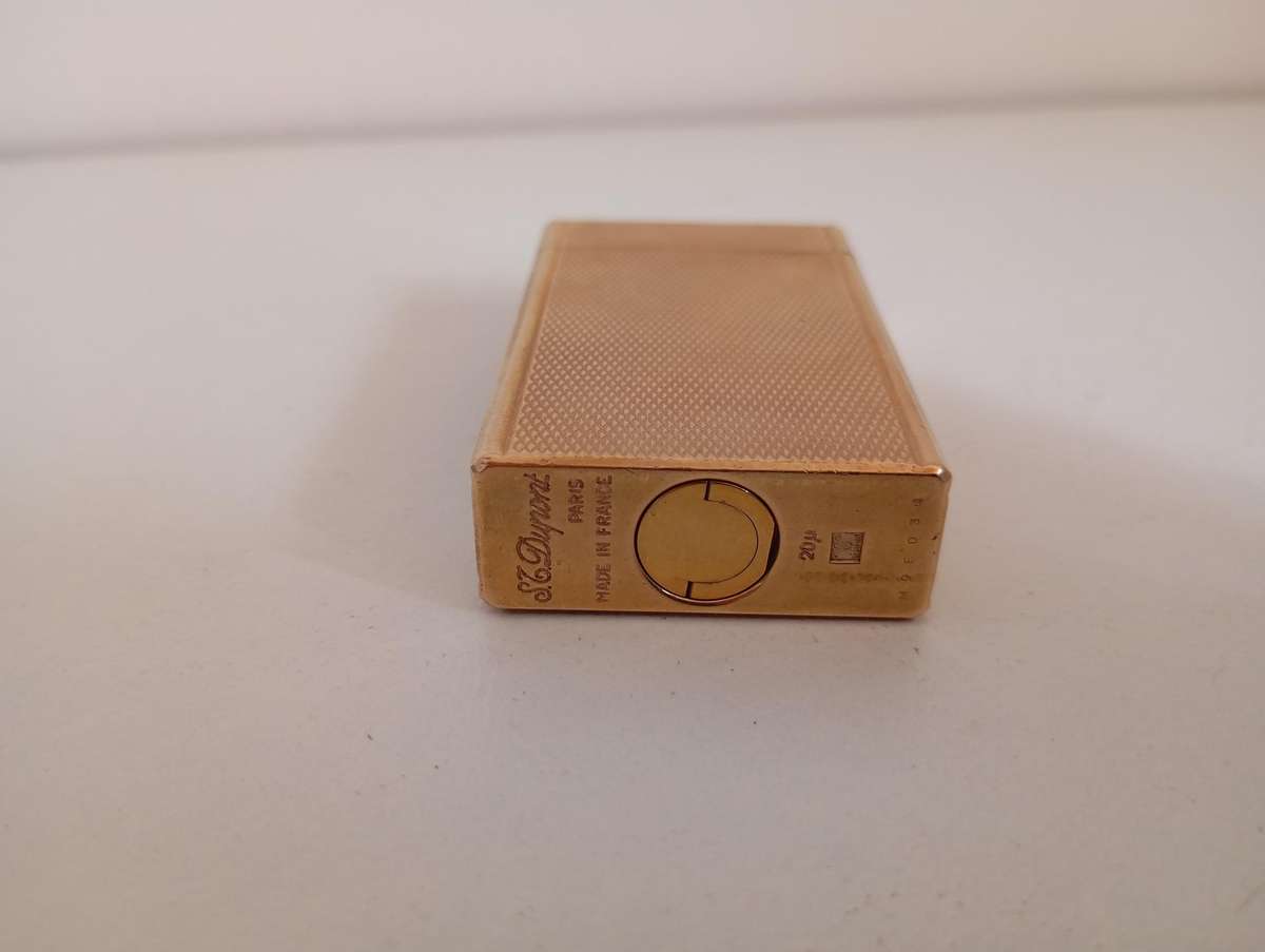 Vintage S.T. Dupont "Line" Ligne 1  Gold-Plated Lighter
