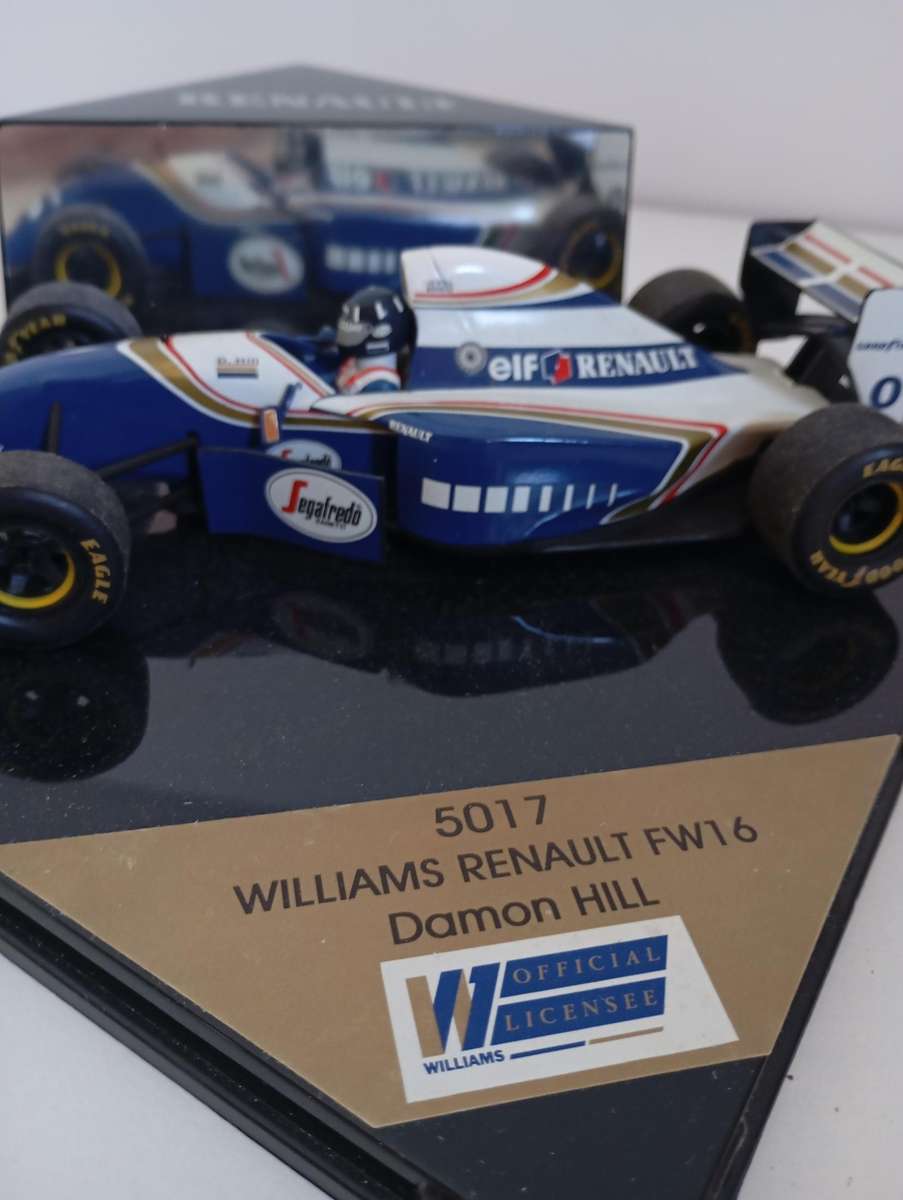 ONYX 5017 Williams Renault FW16 Damon HILL Car & Helmet HF006