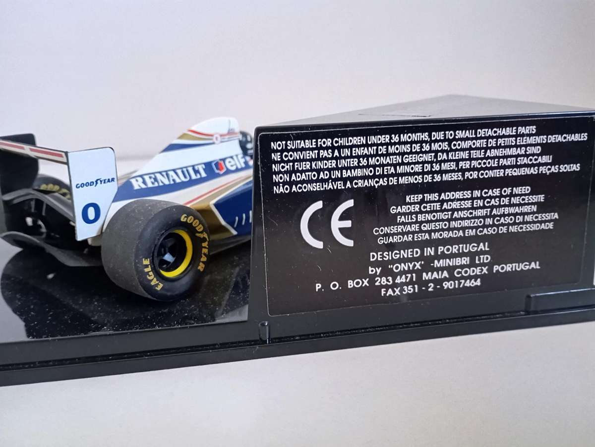 ONYX 5017 Williams Renault FW16 Damon HILL Car & Helmet HF006