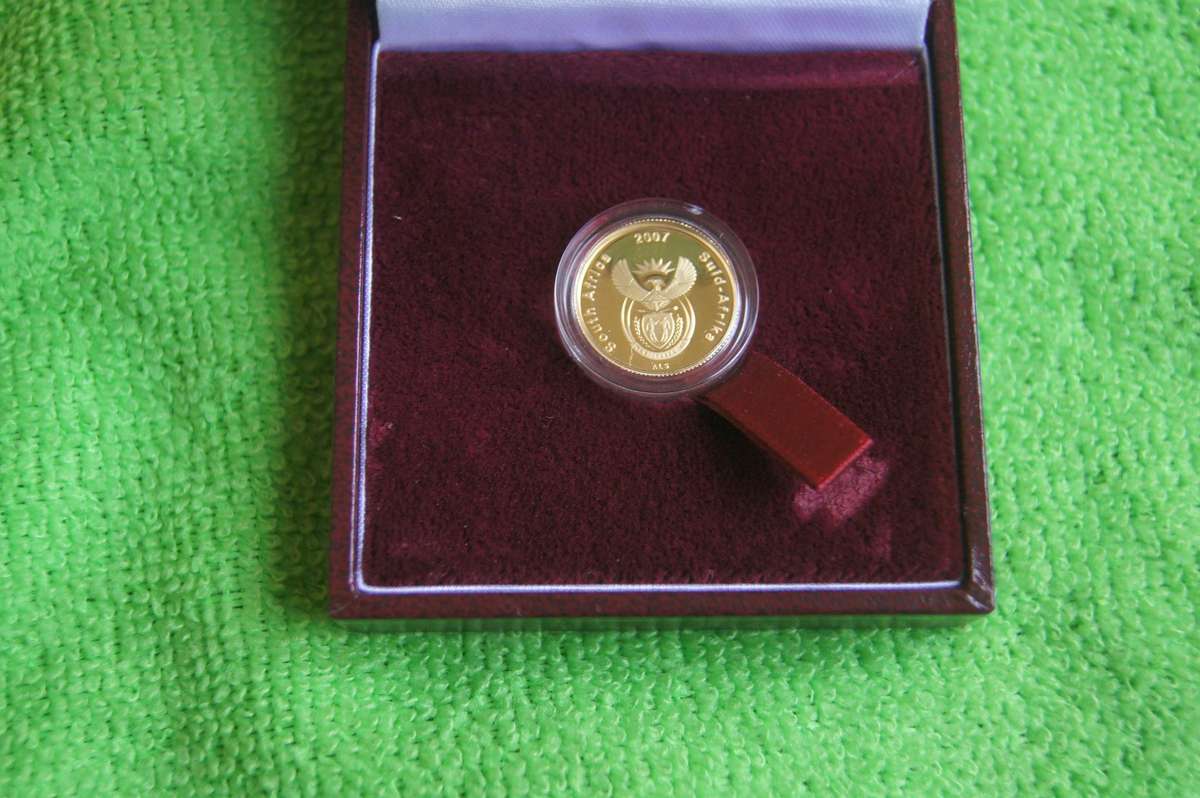 2007 South Africa Proof Gold R1 - The Afrikaner