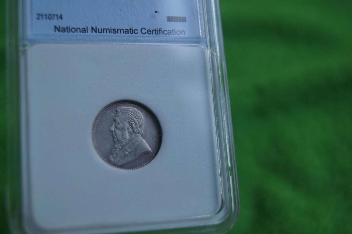 1895 ZAR 6 Pence - MS 60 NNC