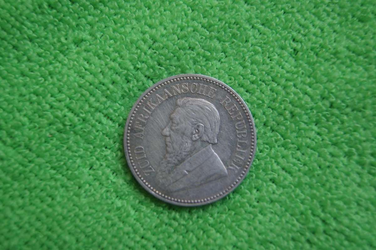 1896 ZAR 2.5 Shillings - Circulated