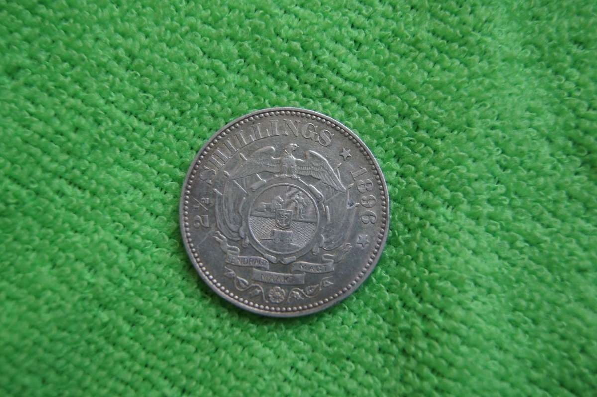 1896 ZAR 2.5 Shillings - Circulated