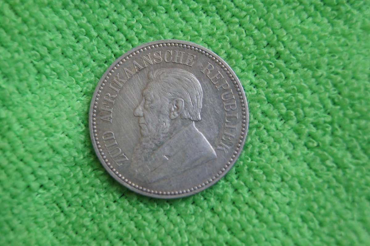 1896 ZAR 2.5 Shillings - Circulated