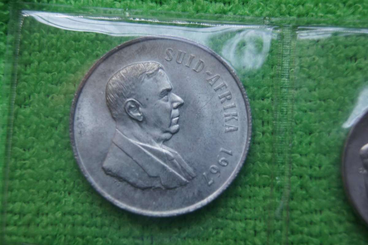 Two 1967 Mint Packs - English and Afrikaans (incl Silver Rand) - Lot 1