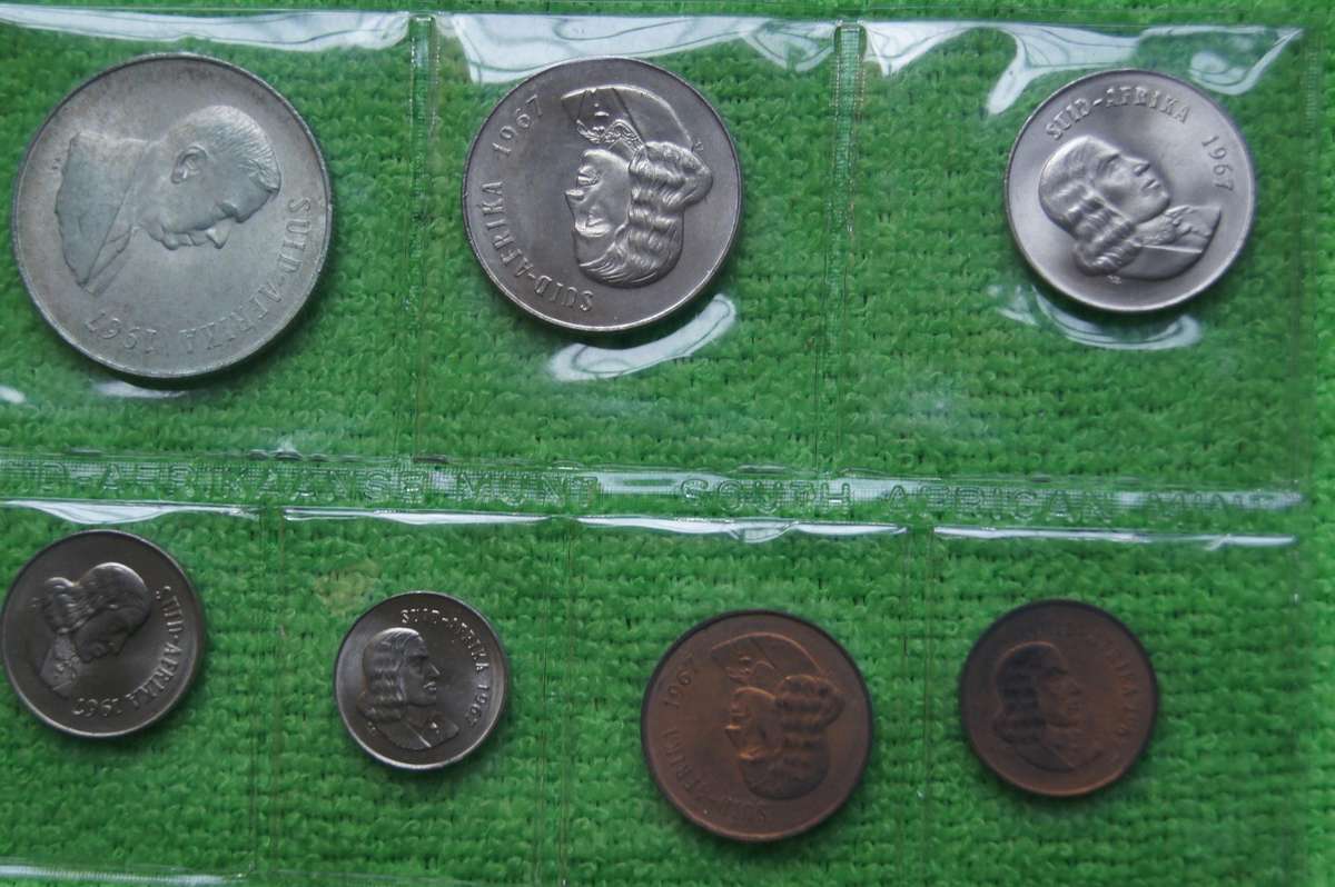 Two 1967 Mint Packs - English and Afrikaans (incl Silver Rand) - Lot 2