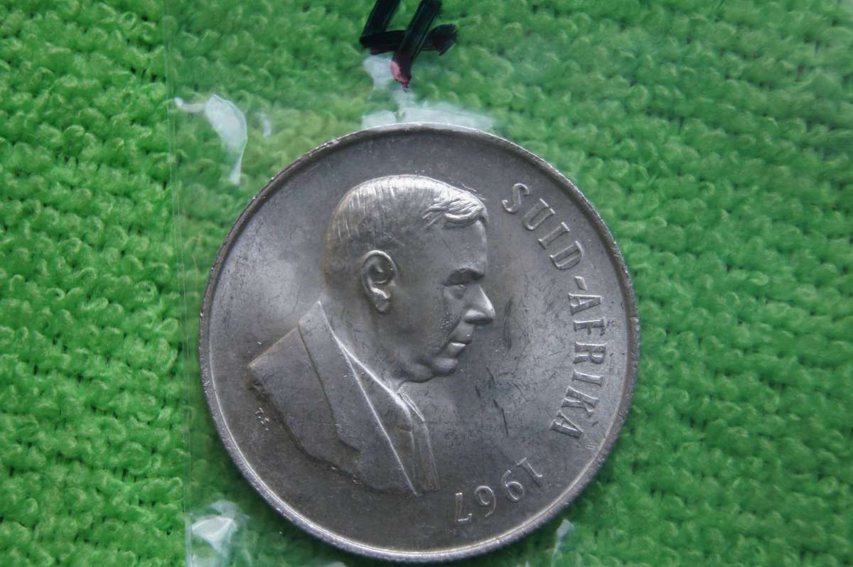 1967 South Africa Silver Rand - Verwoerd (Afrikaans)