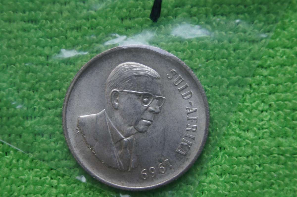 1969 South Africa Silver Rand - Dr Donges (Afrikaans)