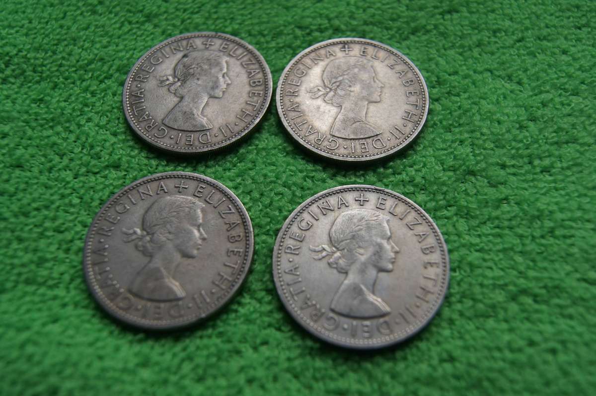 Great Britain Half Crown Collection - (Over 87 actual grams of Silver) - 15 Coins