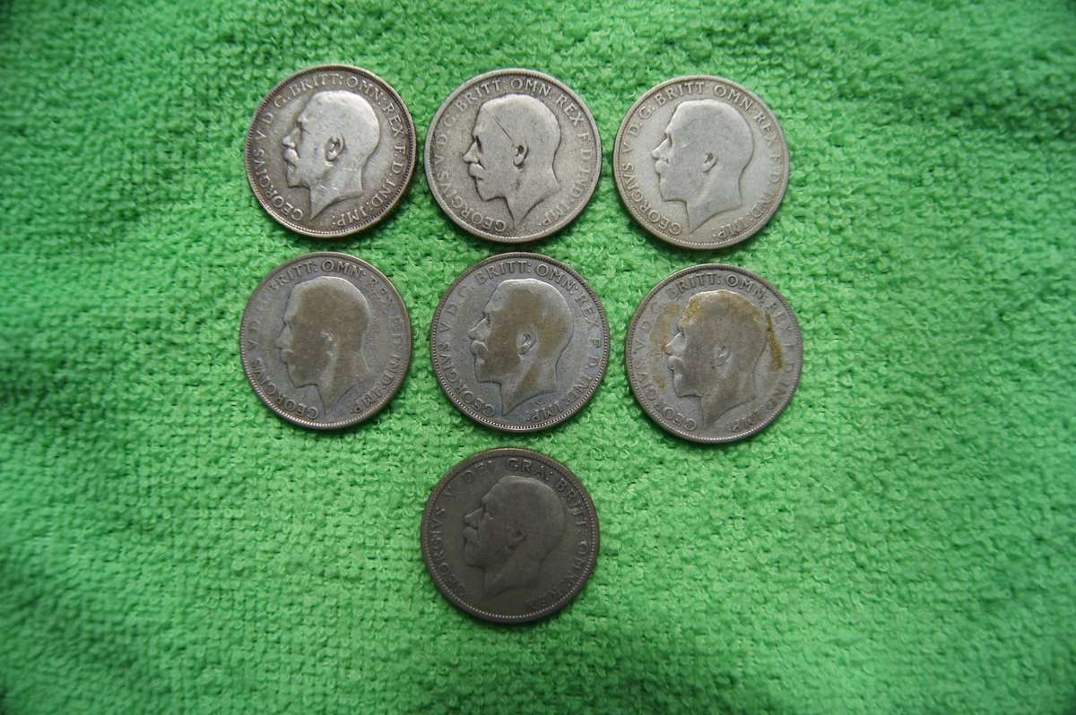 Great Britain Florin (2 Shilling) Collection - (over 65 actual grams of silver) - 14 coins