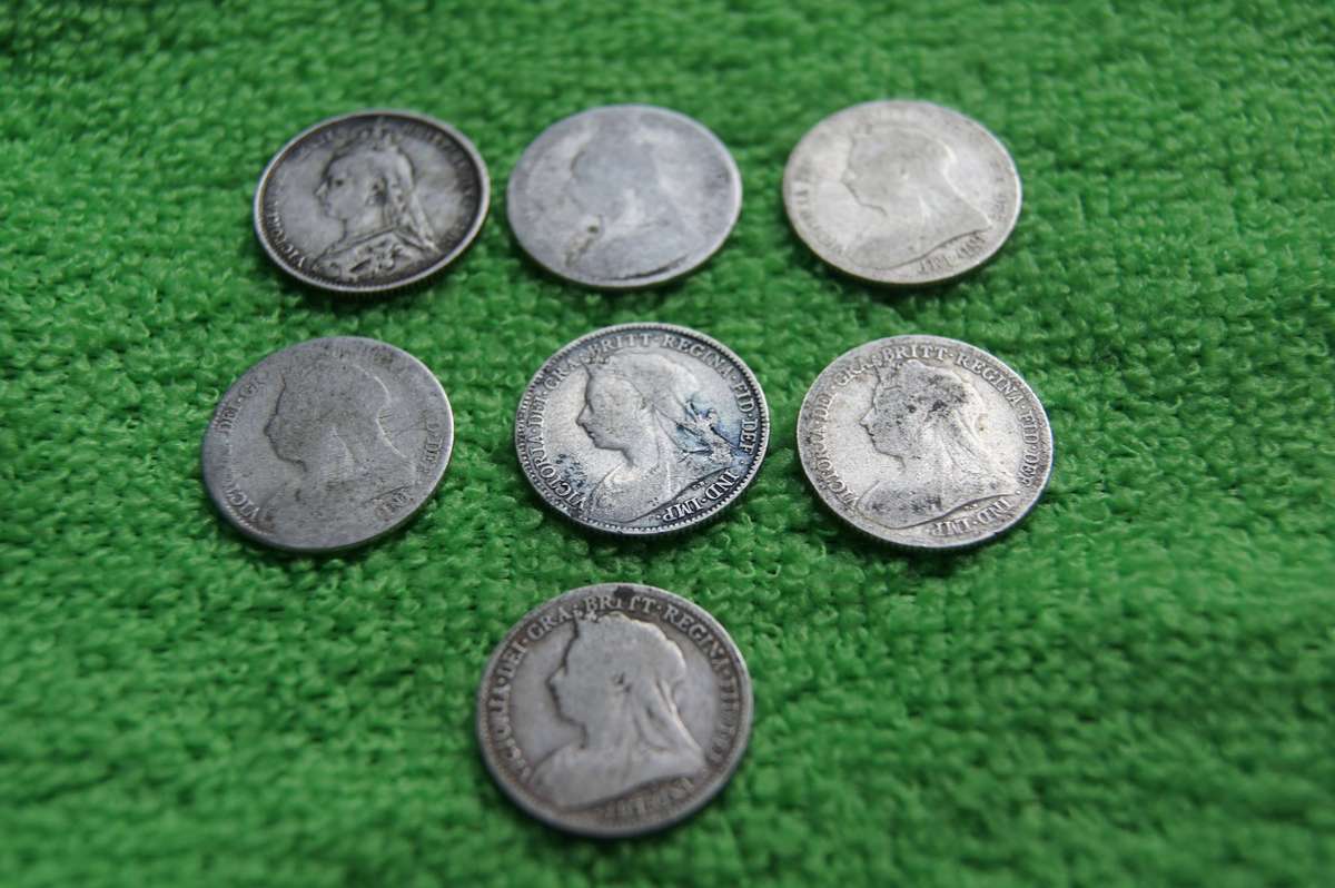 Large Great Britain 6 Pence Collection - (Over 100 actual grams of silver) - 52 coins