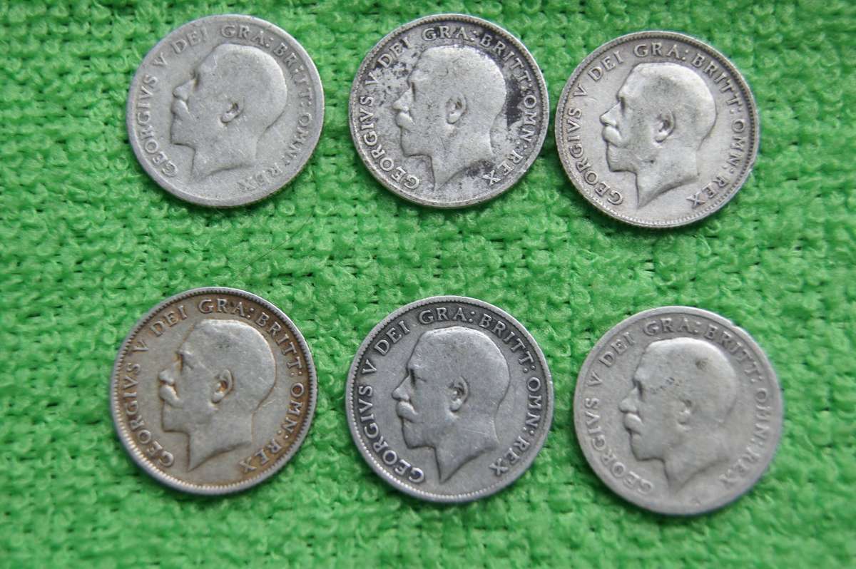 Large Great Britain 6 Pence Collection - (Over 100 actual grams of silver) - 52 coins