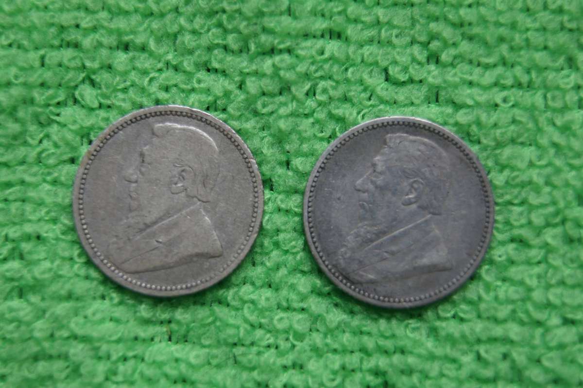 ZAR Silver 6 and 3 Pence Collection (1896 and 1894)