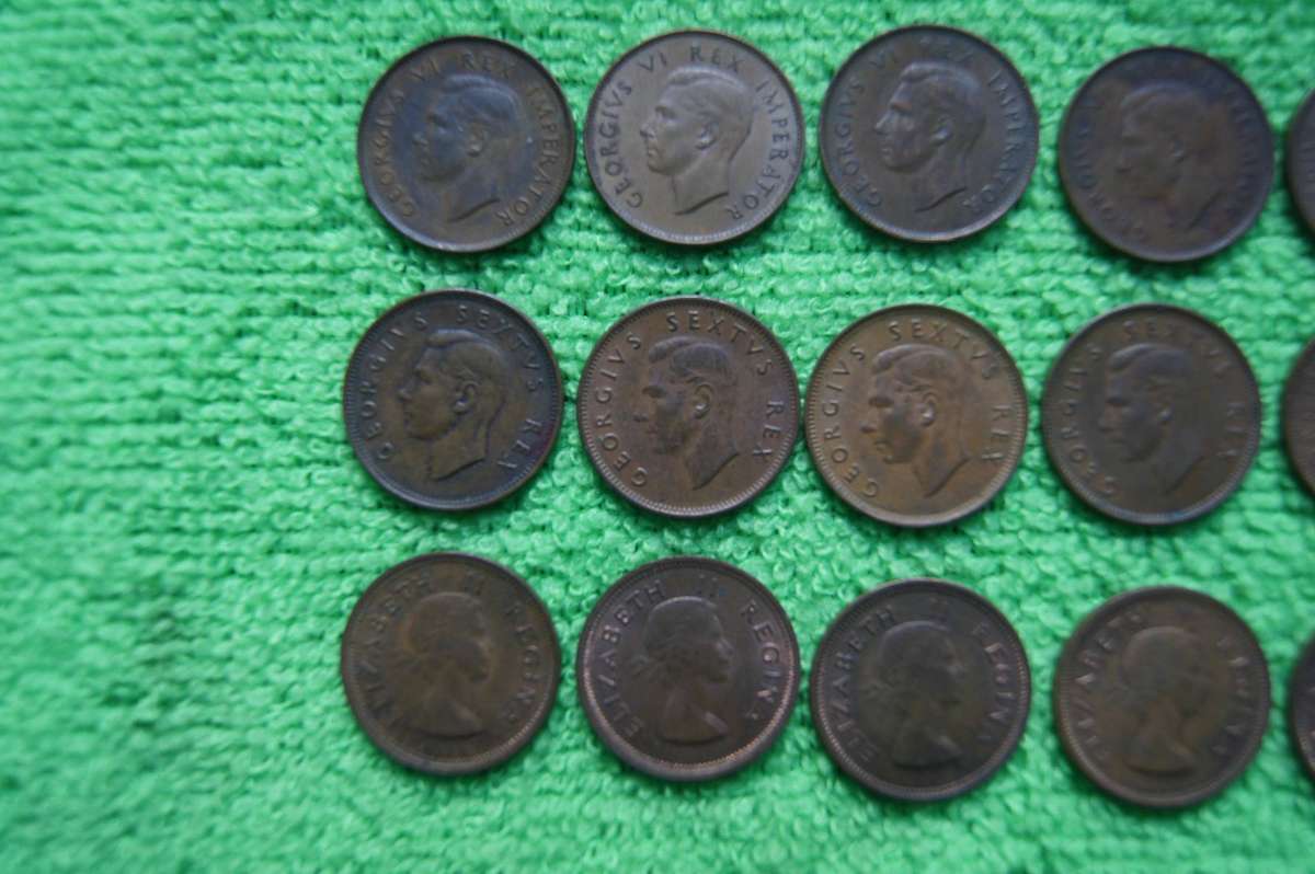 Union Farthing Set - Complete 1942 to 1959 (18 Coins) - Set 1 (Relisted)