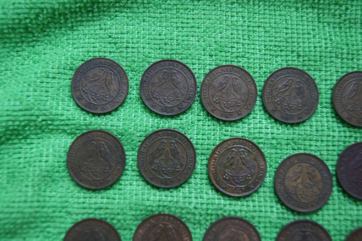 Union Farthing Set - Complete 1942 to 1959 (18 Coins) - Set 1