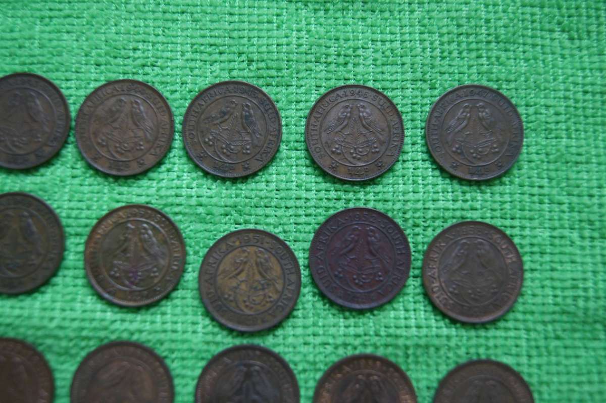 Union Farthing Set - Complete 1942 to 1959 (18 Coins) - Set 1