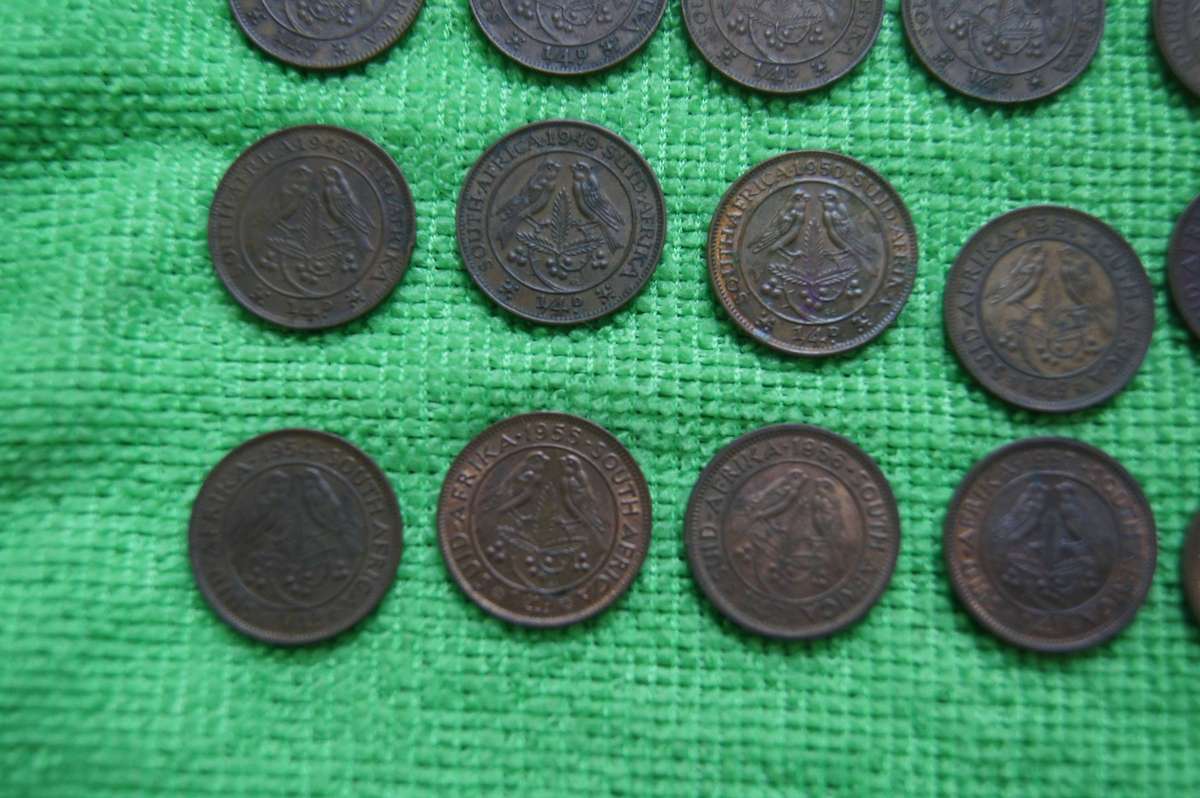 Union Farthing Set - Complete 1942 to 1959 (18 Coins) - Set 1