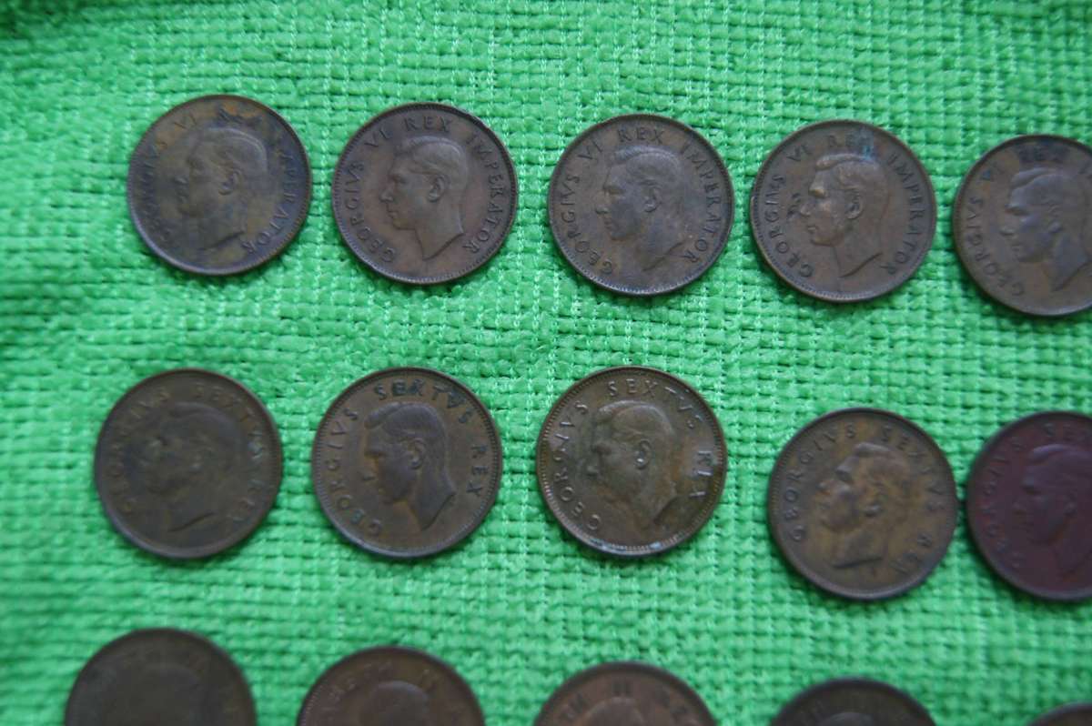 Union Farthing Set - Complete 1942 to 1959 (18 Coins) - Set 1