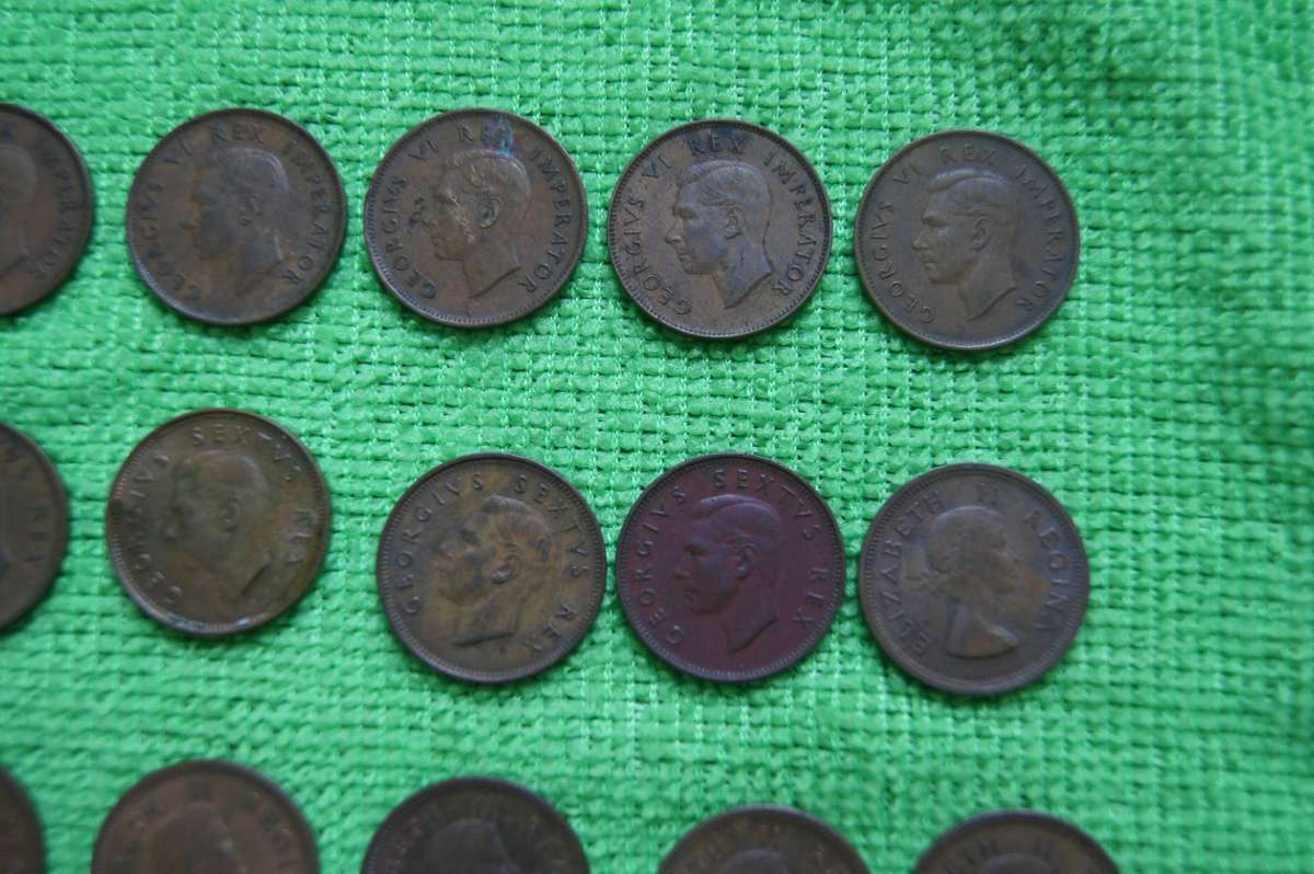 Union Farthing Set - Complete 1942 to 1959 (18 Coins) - Set 1