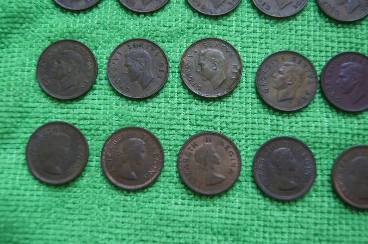 Union Farthing Set - Complete 1942 to 1959 (18 Coins) - Set 1