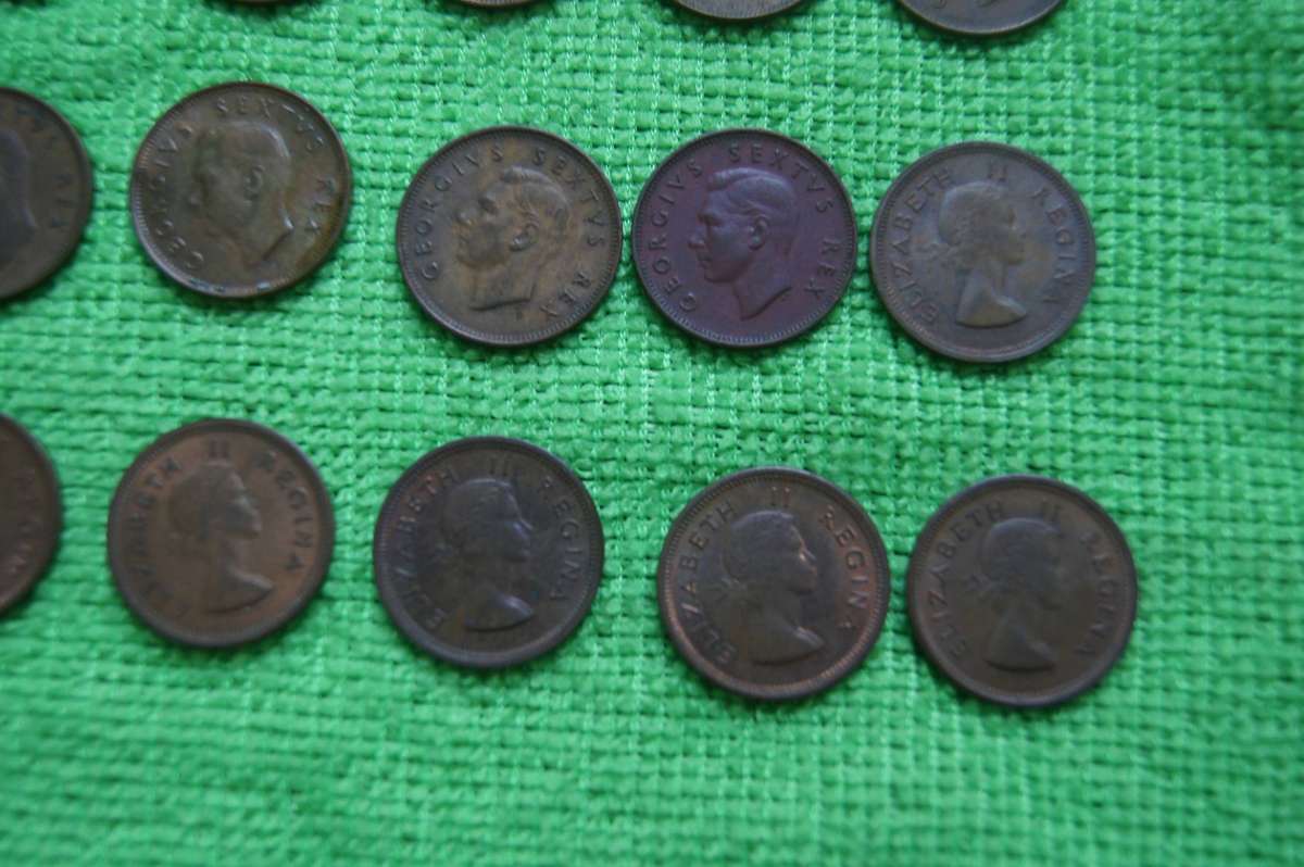Union Farthing Set - Complete 1942 to 1959 (18 Coins) - Set 1