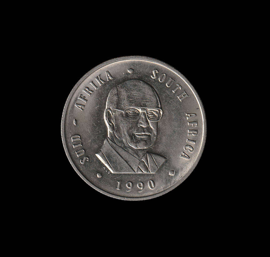 1990 R1 NICKEL (PW BOTHA) - SLIGHT RIM ERROR [B3]