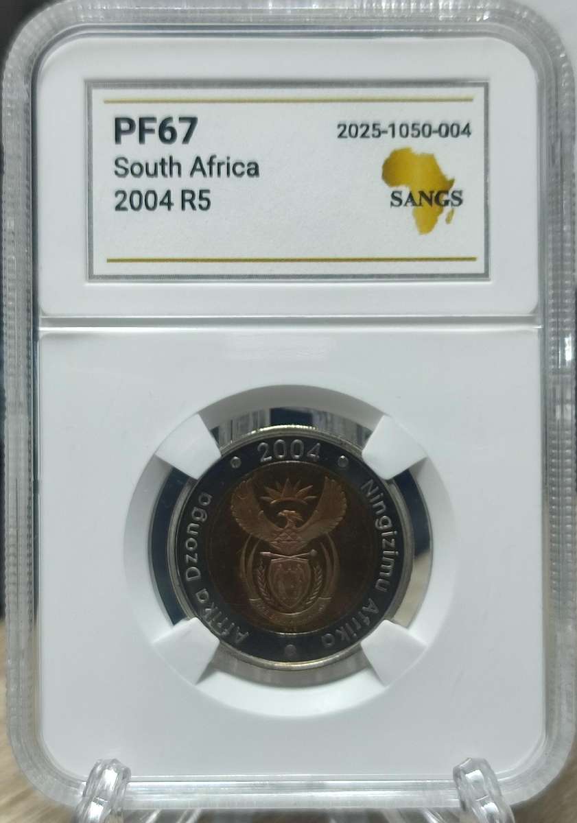 2004 R5 PROOF COIN - SANGS GRADED PF67 (LOW MINTAGE OF ONLY 1,935 MINTED)