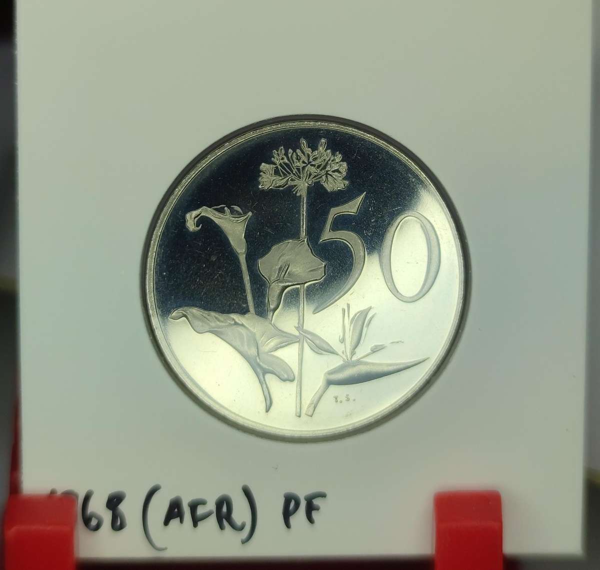 1968 (AFRIKAANS) 50 CENT PROOF COIN - ONLY 25,000 MINTED