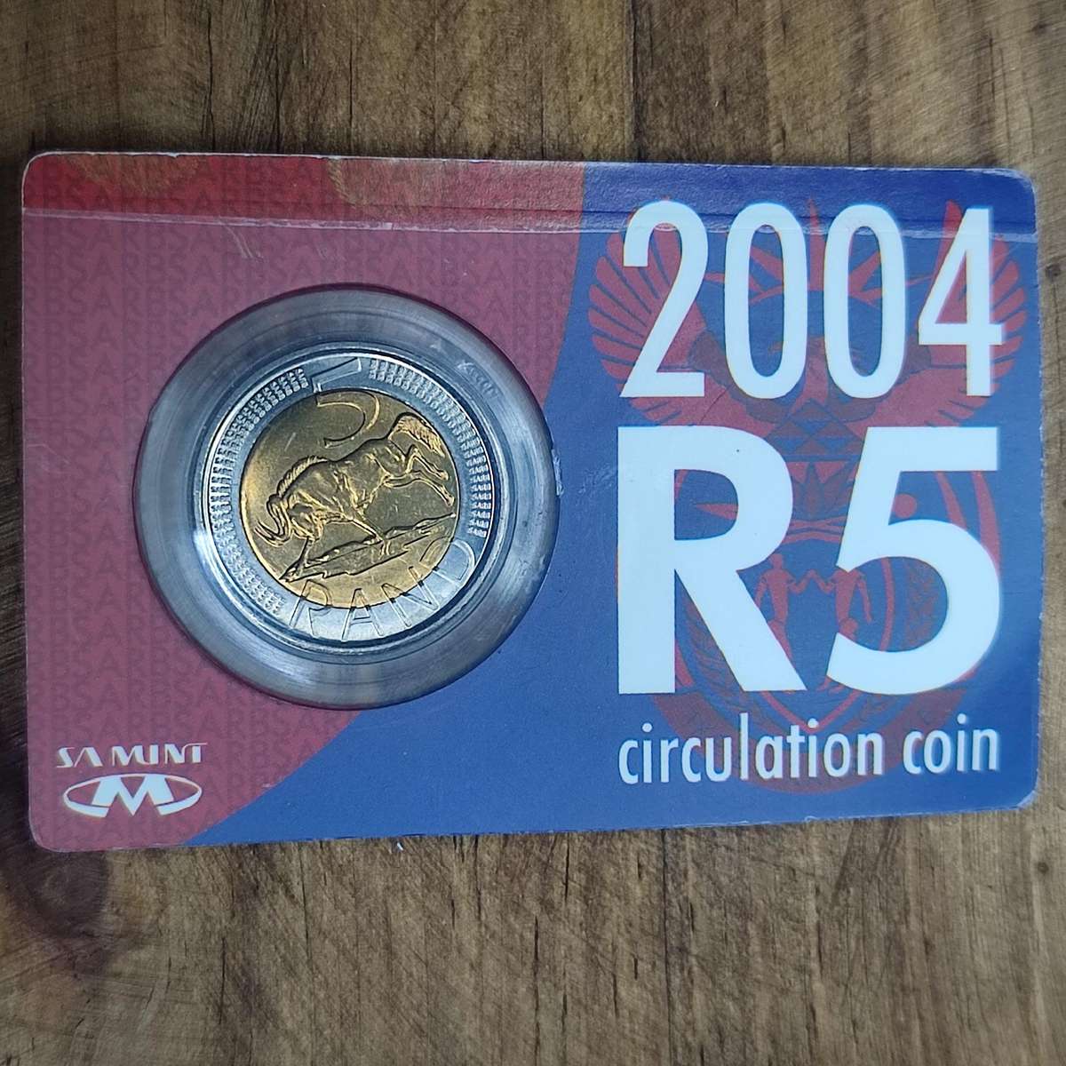 2004 R5 CIRCULATION COIN (UNC) IN LIMITED EDITION ORIGINAL CARD