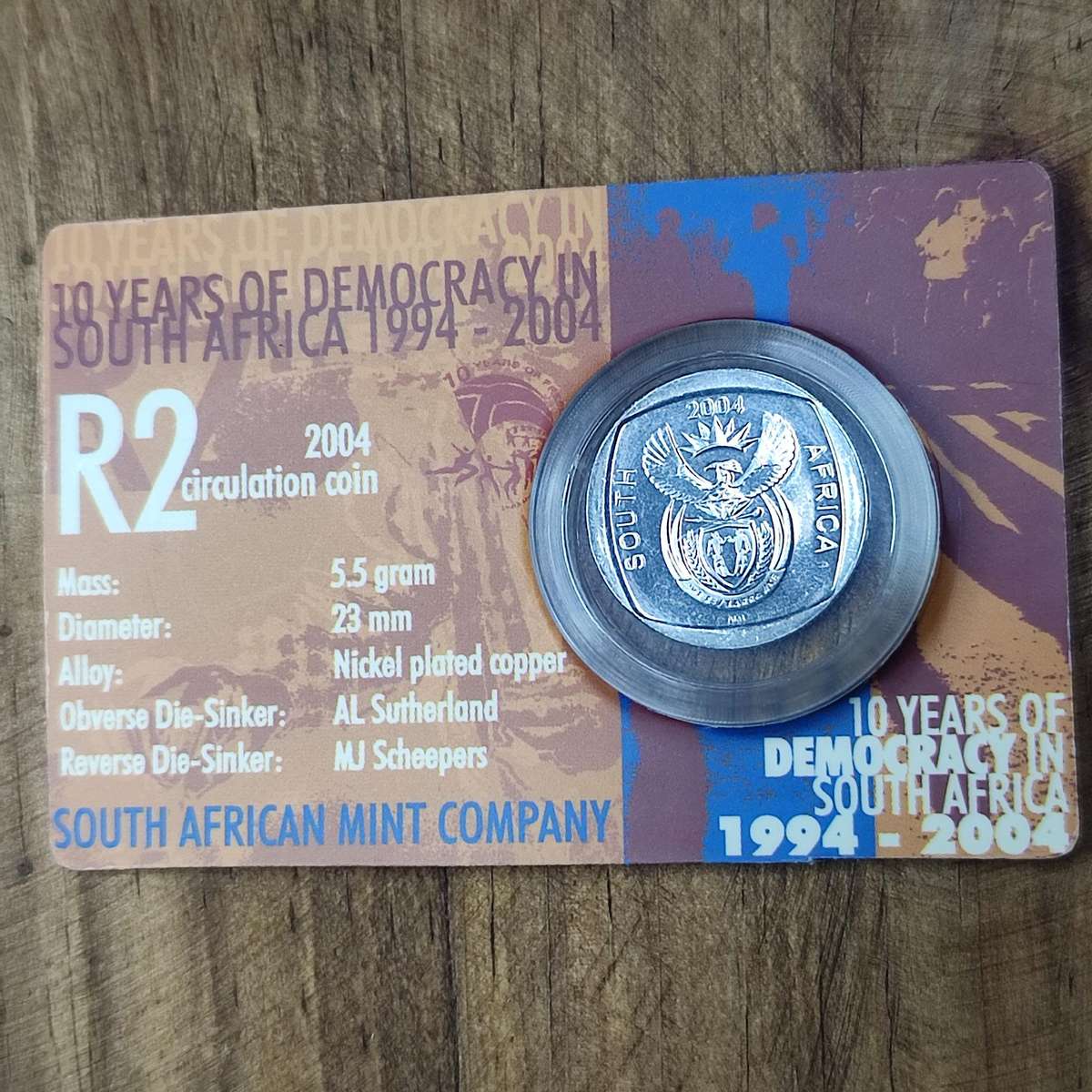 2004 R2 CIRCULATION COIN (UNC) IN LIMITED EDITION ORIGINAL CARD