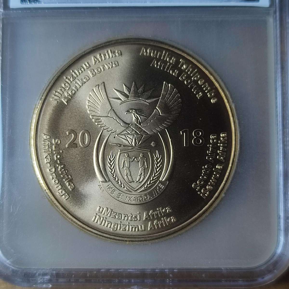 2018 50 Rand Nelson Mandela - As A Young Man Graded SANGS MS 70 (TOP POP)